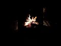 Ice cream by the campfire.