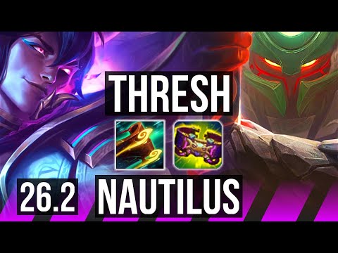 THRESH & Ziggs vs NAUTILUS & Caitlyn (SUP) | EUW Grandmaster | 26.2