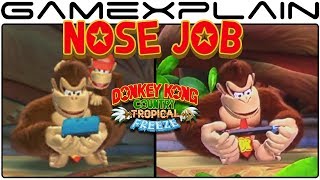DK Got a Nose Job for DKC: Tropical Freeze on Nintendo Switch (Character Model Change)