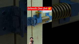 Automatic Door Lock Using Spring & Simple Key To Unlock The Door Lock #simple #amazing #ideas #lock
