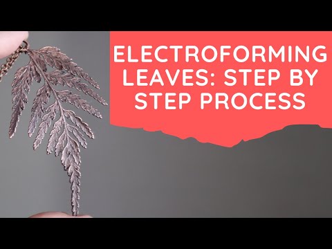 Electroforming Leaves: Step By Step Process