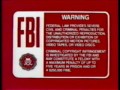 Dark Red Disney FBI Warning