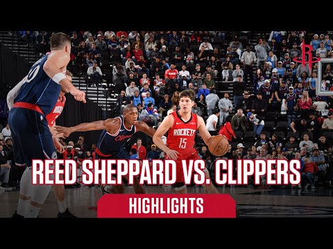 Reed Sheppard (20 points) Highlights vs. LA Clippers l Houston Rockets