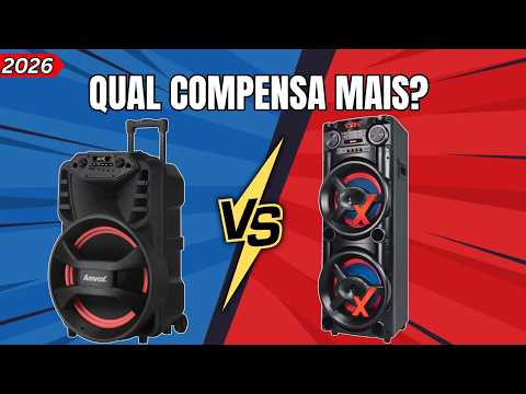 Amvox ACA 880 Vegas vs ACA 1900 New X: Qual CAIXA AMPLIFICADA COMPRAR em 2026?