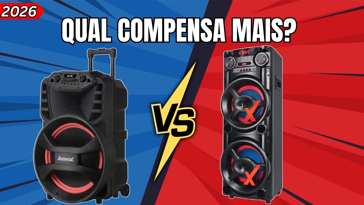 Amvox ACA 880 Vegas vs ACA 1900 New X: Qual CAIXA AMPLIFICADA COMPRAR em 2026?