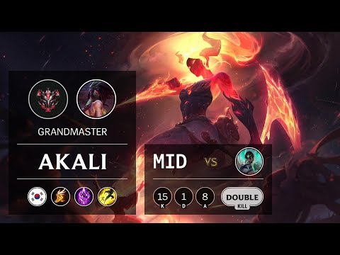 Akali Mid vs Karma - KR Grandmaster Patch 9.9