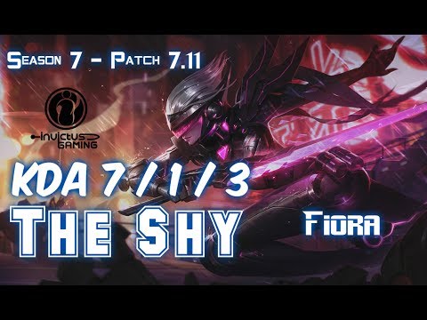The Shy FIORA vs RENEKTON Top - Patch 7.11 KR Ranked