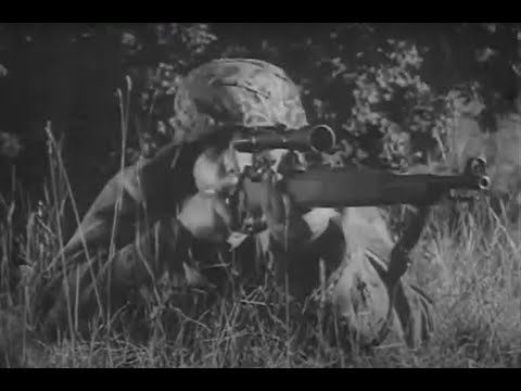 Sniper training for Germans during WW2