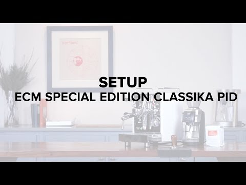 ECM Classika PID Espresso Machine Setup