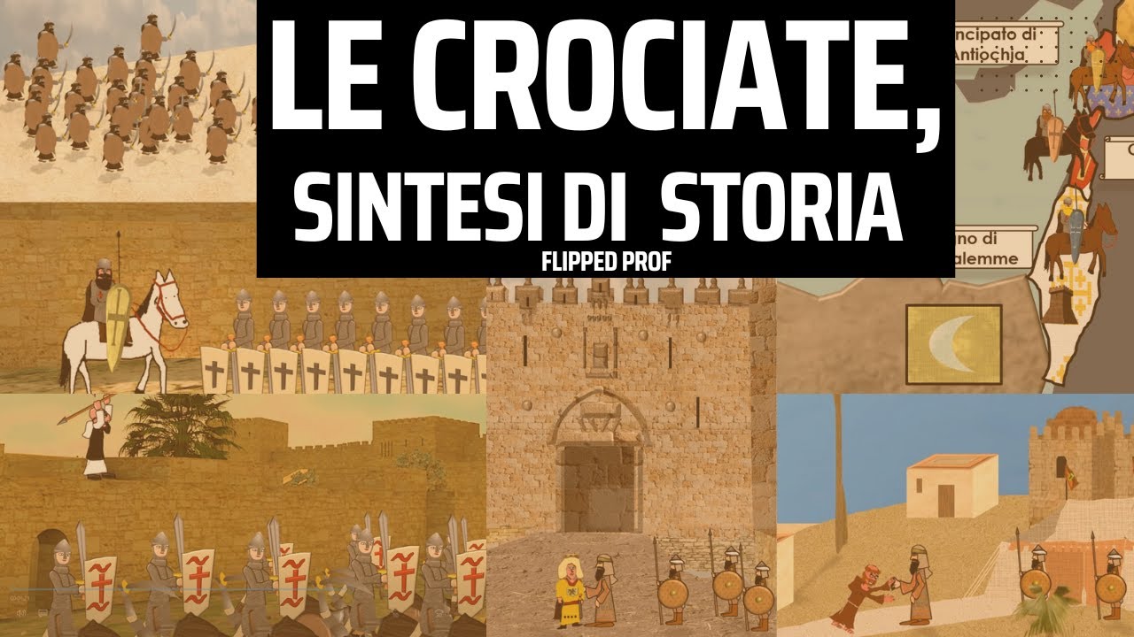 Le Crociate  lezione di ripasso, 1095-1291 flipped prof, i podcast di Flipped Prof