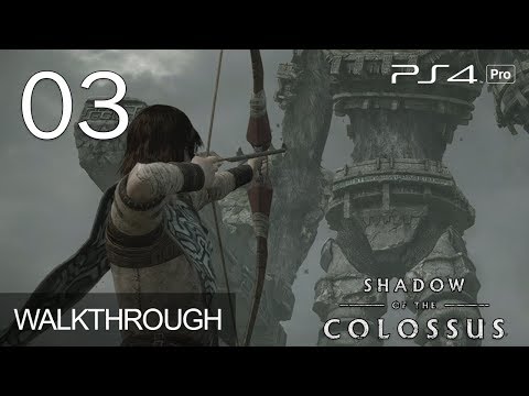 Shadow of the Colossus Chapter 3 Colossus 3 Gaius Walkthrough PS4 Pro Gameplay