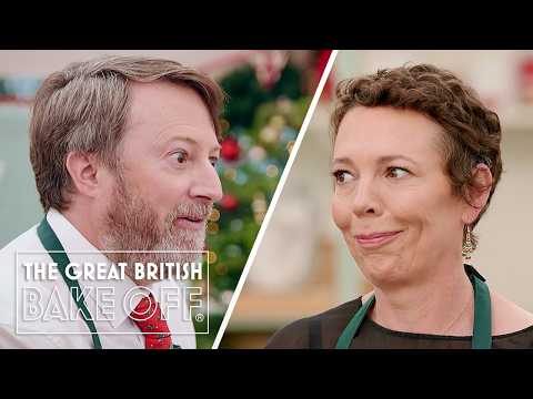 Olivia Colman and David Mitchell do battle on Bake Off | The Great Festive Bake Off