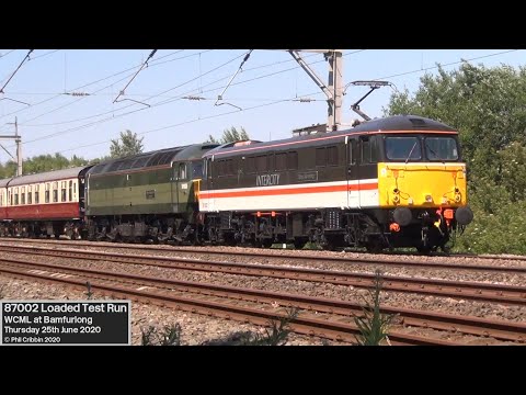 87002 Loaded Test Run - 25th June 2020