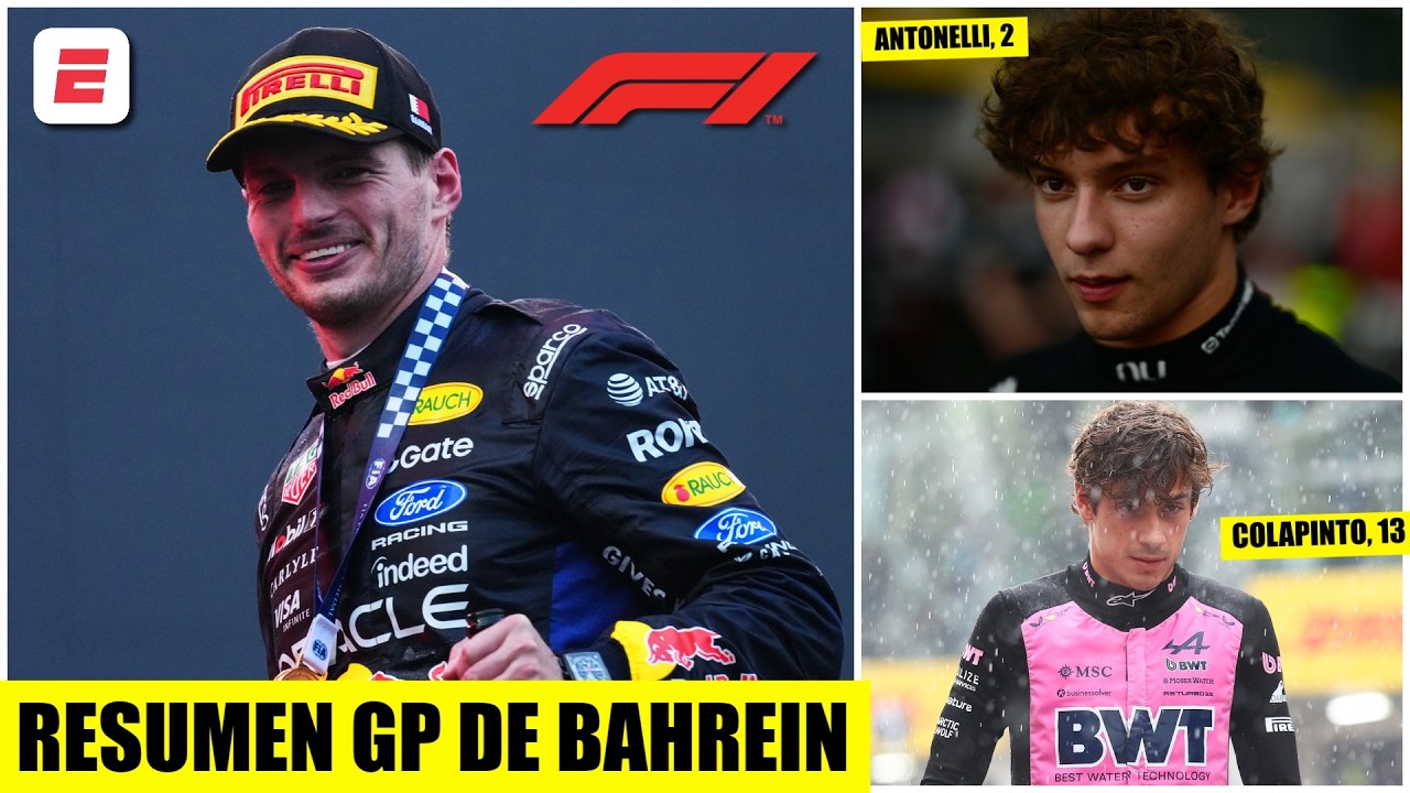 MAX VERSTAPPEN VUELVE A LA CIMA en carrera caótica en el GP DE BAHRÉIN. COLAPINTO, 13 | Formula 1