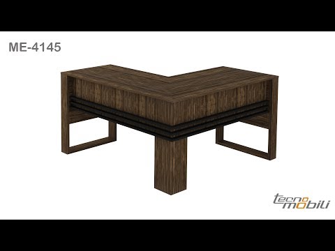 Video thumbnail of Mesa para Escritório Angular ME4145 Tecnomobili