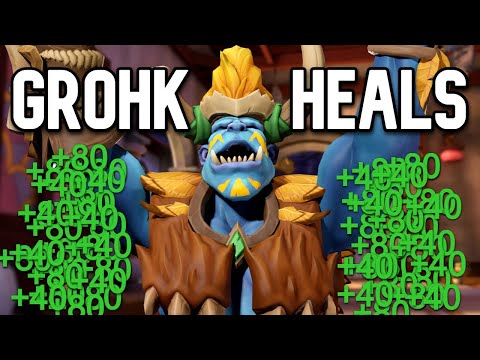 Grohk's Huge Staff Takes On Two Big Tanks! - Paladins Grohk Gameplay