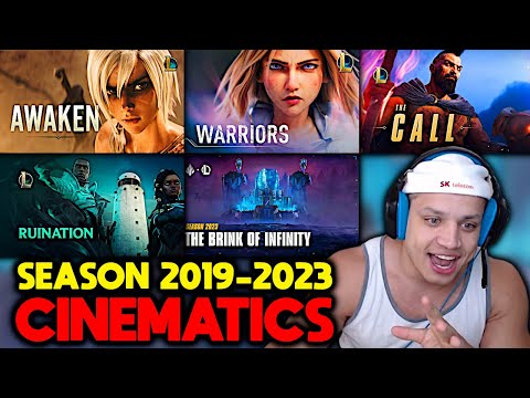 Tyler1 reacts to ALL League of Legends Season Cinematics (2019-2023)