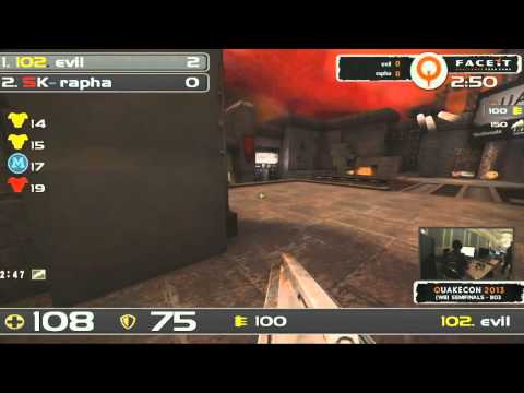 QuakeCon 2013 (WB) Semifinals Evil vs Rapha (map 1 of 3)