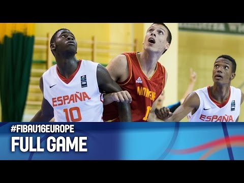 Spain v Montenegro - Full Game - Quarter Final - FIBA U16 European Championship 2016