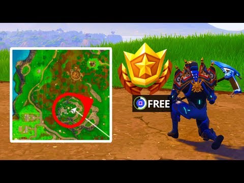 LEAKED WEEK 4 FREE BATTLE PASS TIER LOCATION! (Fortnite: Battle Royale) [Blockbuster Challenges #4]
