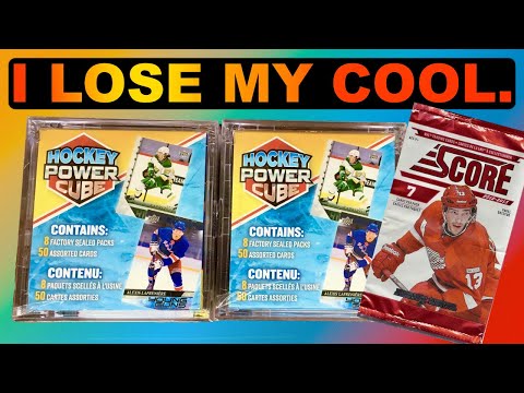 YOU CAN'T BE SERIOUS - Opening The New Walmart Mystery Hockey Power Cube x2