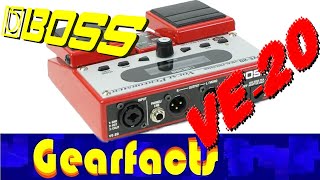 Video thumbnail for Boss VE-20 Vocal effects pedal demo by Gearfacts