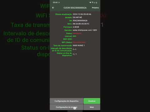 Configurando WiFi pelo Chint Connect