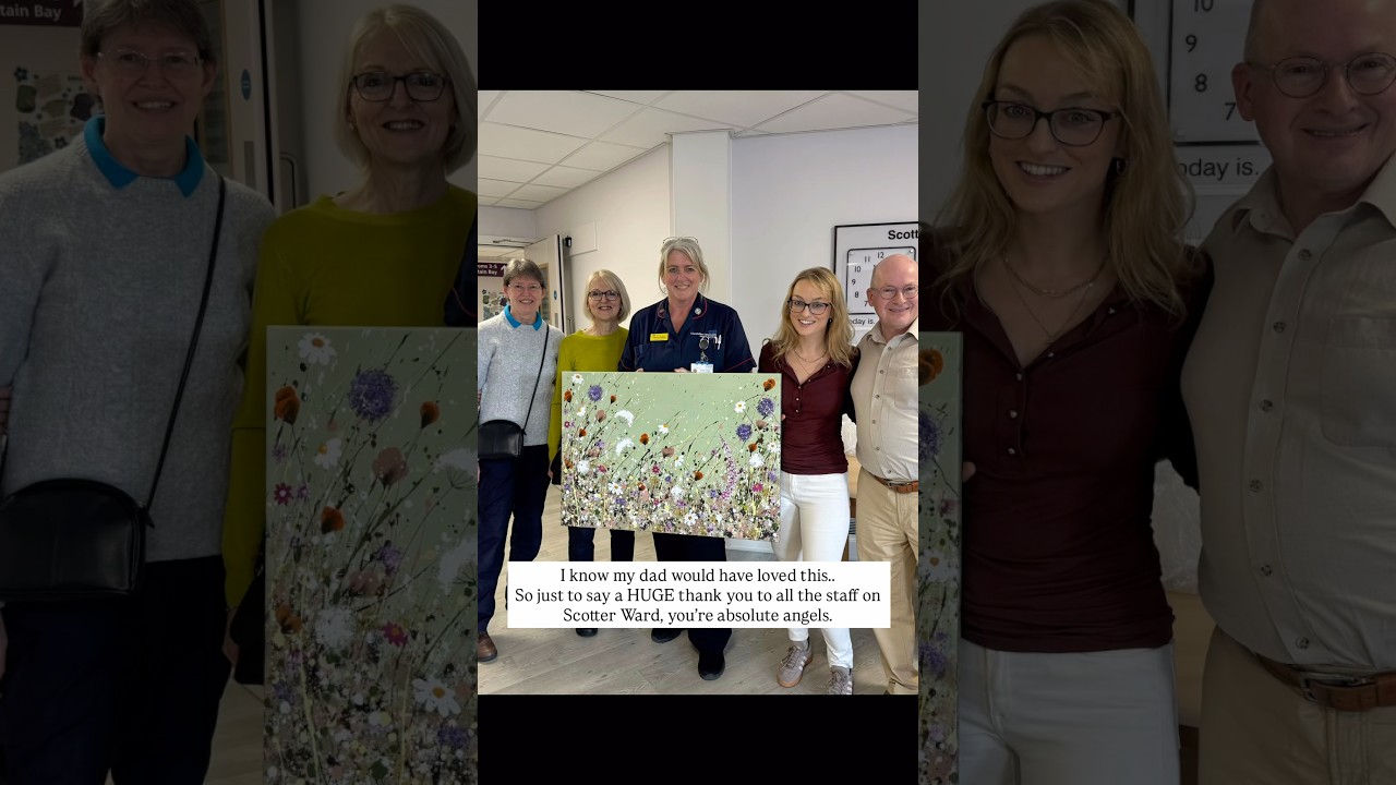 Where my dad recently spent the last 5 weeks of his life 💔 #artprocess #palliativecare #endoflife