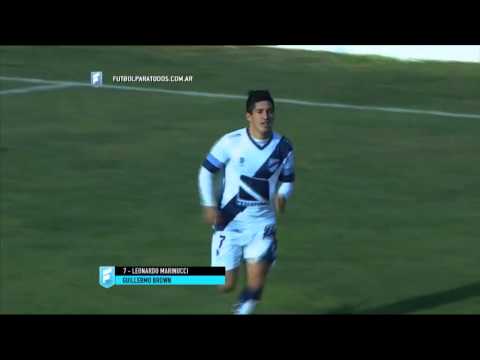 Gol de Marinucci. Brown 3 Los Andes 0.Fecha 21. B Nacional.Fútbol Para Todos