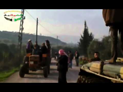 جولة لعناصر لواء فرسان الجبل في قلعة حارم بعد السيطرة عليها