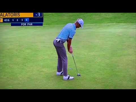 Will Zalatoris misses 10'' putt at The Open