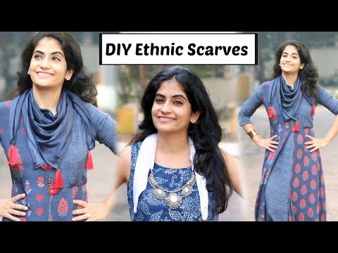 How to make ethnic scarve