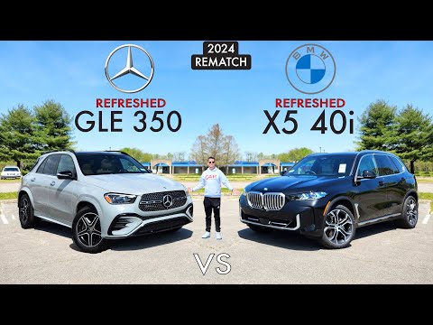 REFRESHED RIVALS! -- 2024 BMW X5 vs. 2024 Mercedes GLE:  Comparison
