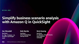 AWS re:Invent 2024 - Simplify business scenario analysis with Amazon Q in QuickSight (BSI104-NEW)