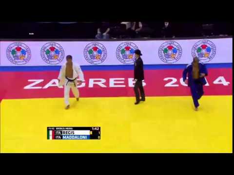 Judo Grand Prix Zagreb 2014 Bronze -73kg REGIS Andrea (ITA) - MADDALONI Marco (ITA)