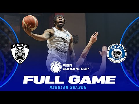 Regular Season | PAOK BC v Anwil Wloclawek | Full Basketball Game |  FIBA Europe Cup 2025-26
