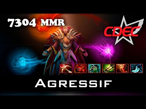 Agressif Tank Invoker 7304 MMR Dota 2