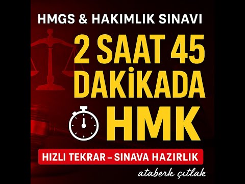 2 saat 45 dakikada HMK!  #HMGS #Hakimlik #GYS