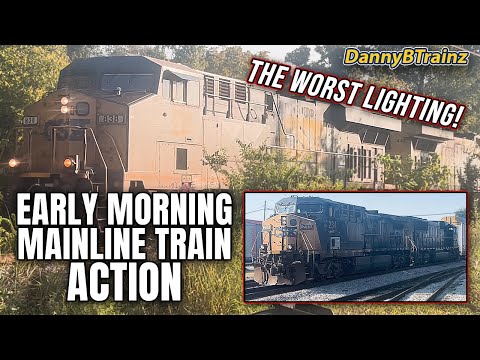 I Got the WORST Lighting on This Early Morning Railfan Outing to Avoid the Heat! | DannyBTrainz