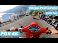 2021 VESPA Primavera 125cc POV Ride To Positano AMALFI COAST ITALY