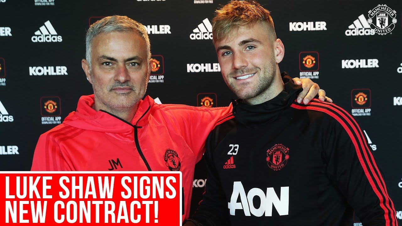 Luke Shaw delighted to sign new Manchester United contract