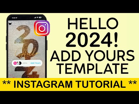 Hello 2024 Add Yours Story Chain on Instagram | VIRAL & TRENDING ADD YOUR STICKER CHAIN (2024)