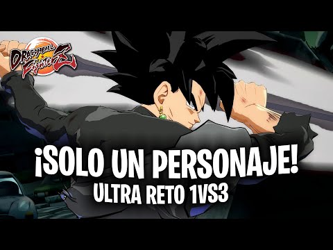 ULTRA RETO!! GANAR SOLO CON UN ÚNICO PERSONAJE!! 1vs3!! ¿Lo conseguiré? DRAGON BALL FIGHTERZ