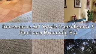 Recensione del Ystyle Copridivano 3 Posti con Braccioli, Elasticizzato Copri Divano Antigraffio Gatt