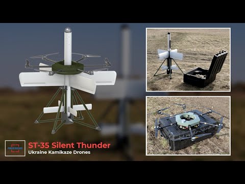 Ukraine Domestic Manufacturers Introduced ST-35 Silent Thunder Kamikaze Drone with multirotor UAV