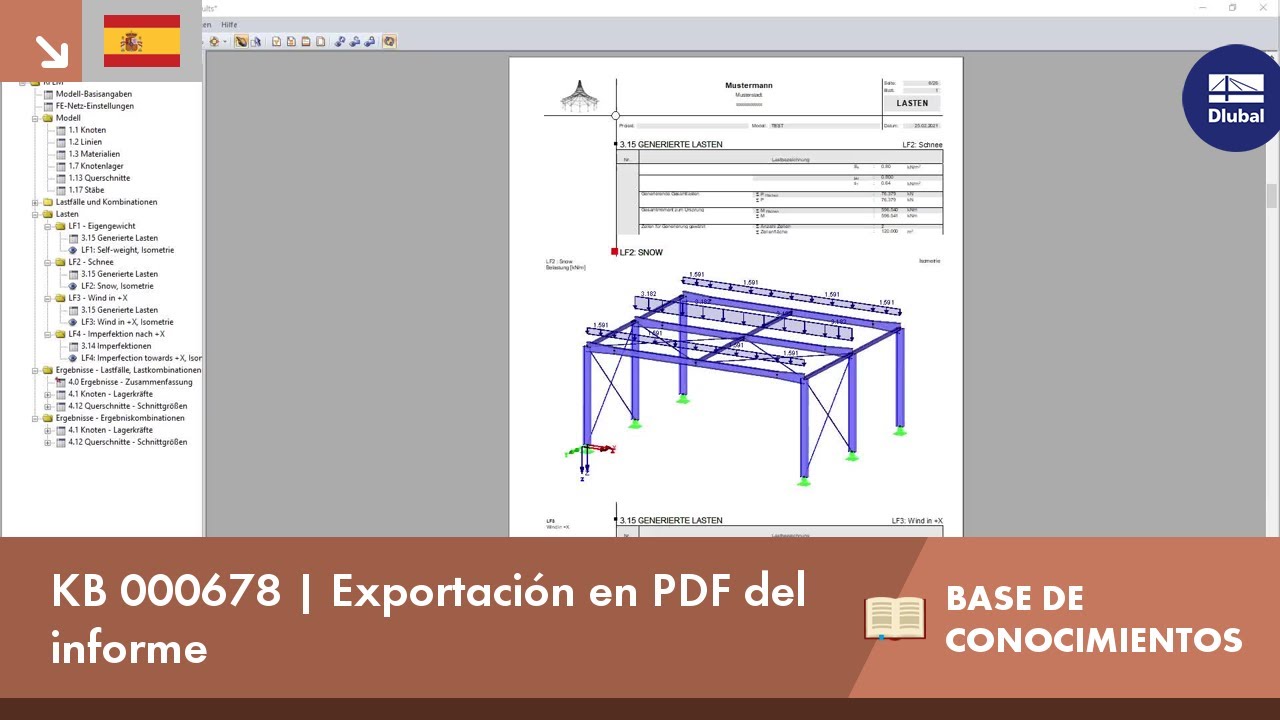 KB 000678 | Exportación en PDF del informe