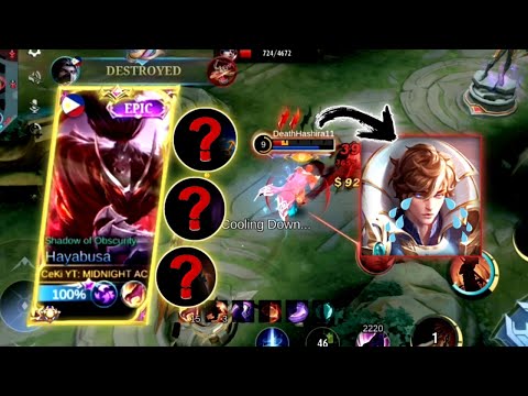 HAYABUSA HIGH DAMAGE BUILD 2022!! | HAYABUSA SOLO FARM ROTATION! - MLBB