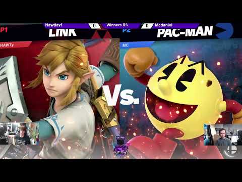 South Florida Arcadian Winners Round 3 - Hawtlavf (Link) Vs. McDaniel (Pac-Man) SSBU ULTIMATE
