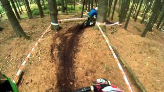 Locals doing a good run down Green Mountain Downhill Trail.