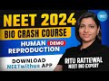 NEET CRASH COURSE 2024 BIOLOGY DEMO CLASS Human Reproduction Ritu Rattewal NEETwithus App